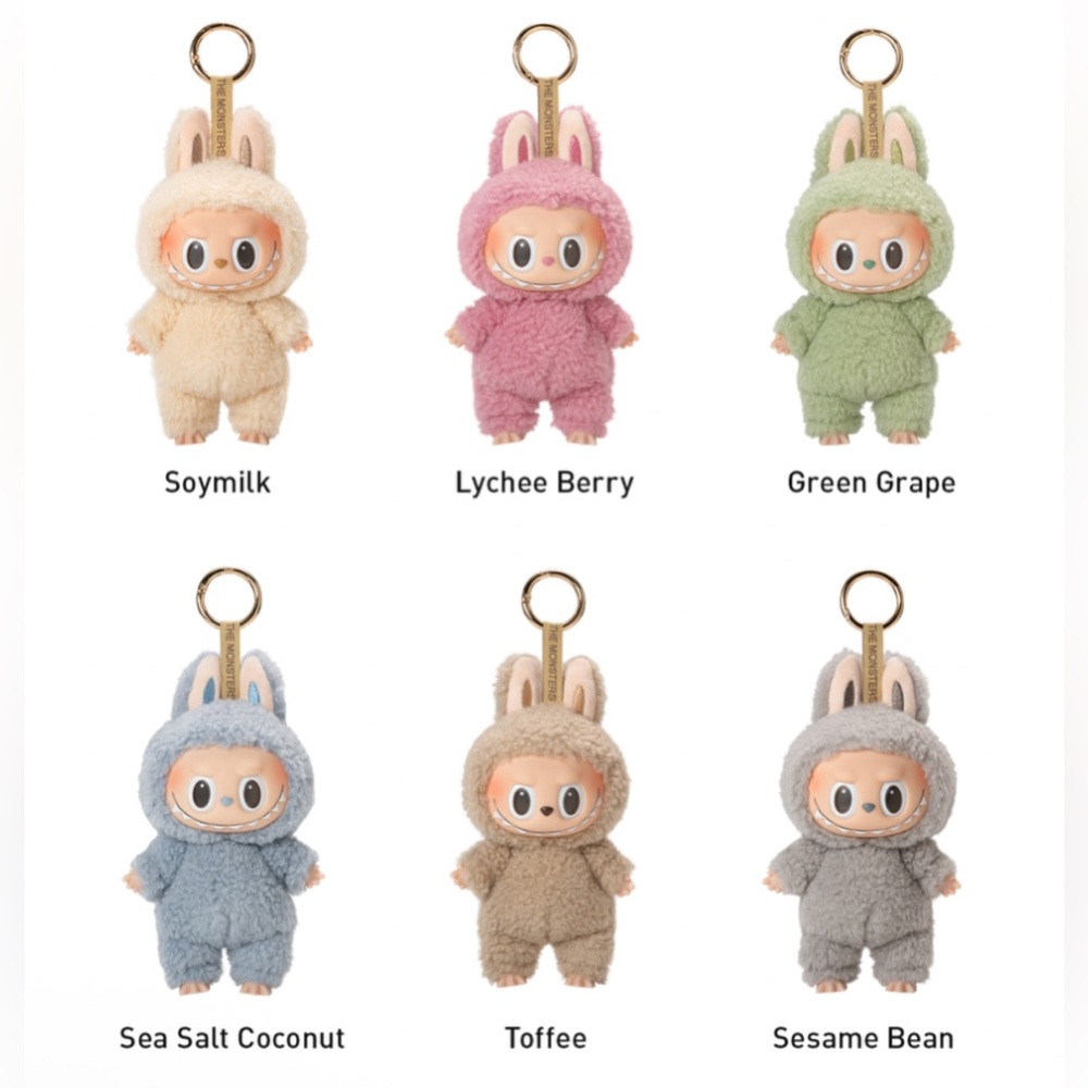 NIB FULL SET Authentic Pop Mart Exciting Macaron Labubu Vinyl Pendants